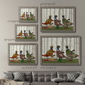 Pheasant Shooting Party Group 1-Premium Framed Canvas - Ready to Hang
