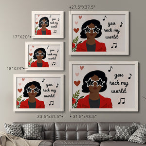 Darling Valentine Collection A-Premium Framed Canvas - Ready to Hang