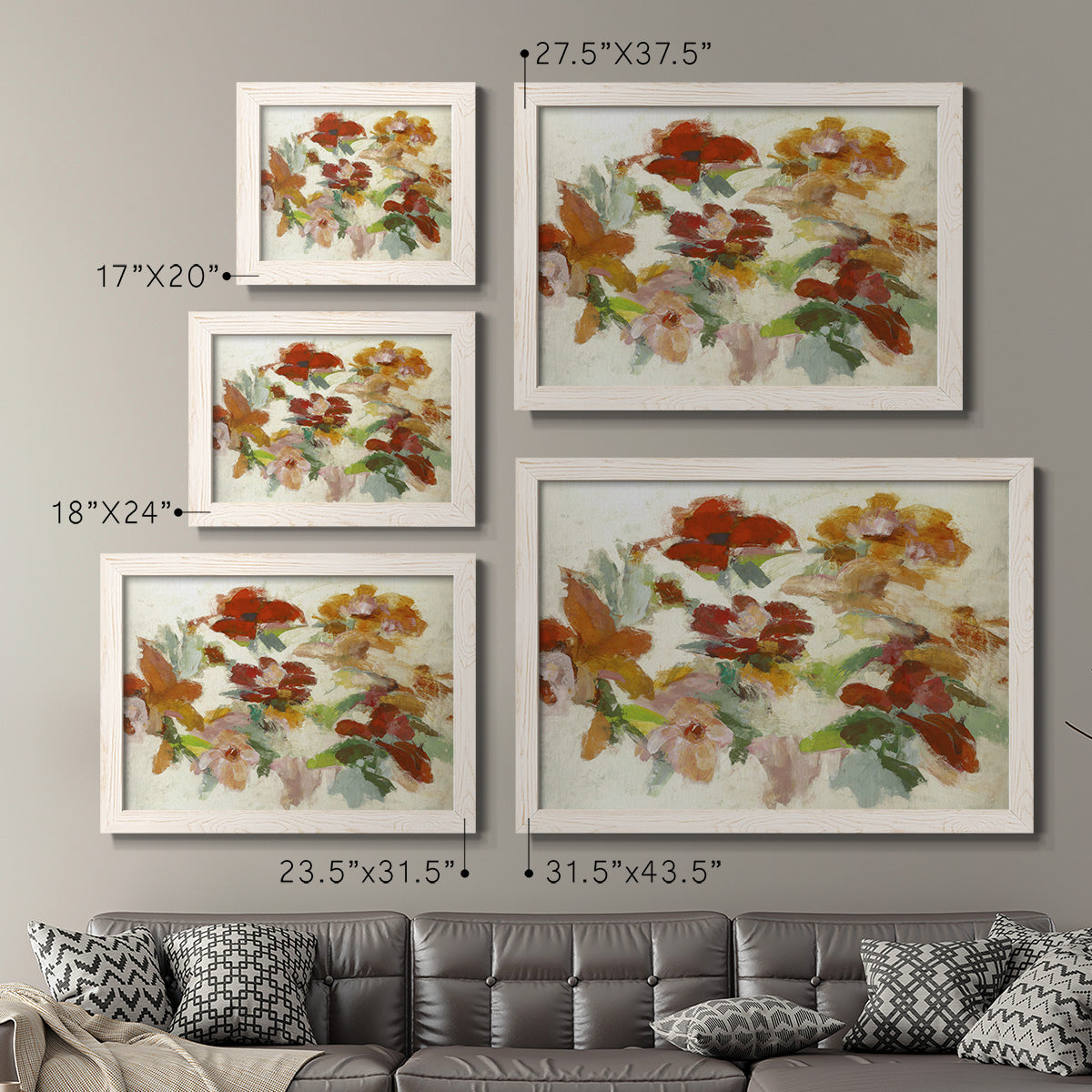 Floral Impressions V1-Premium Framed Canvas - Ready to Hang