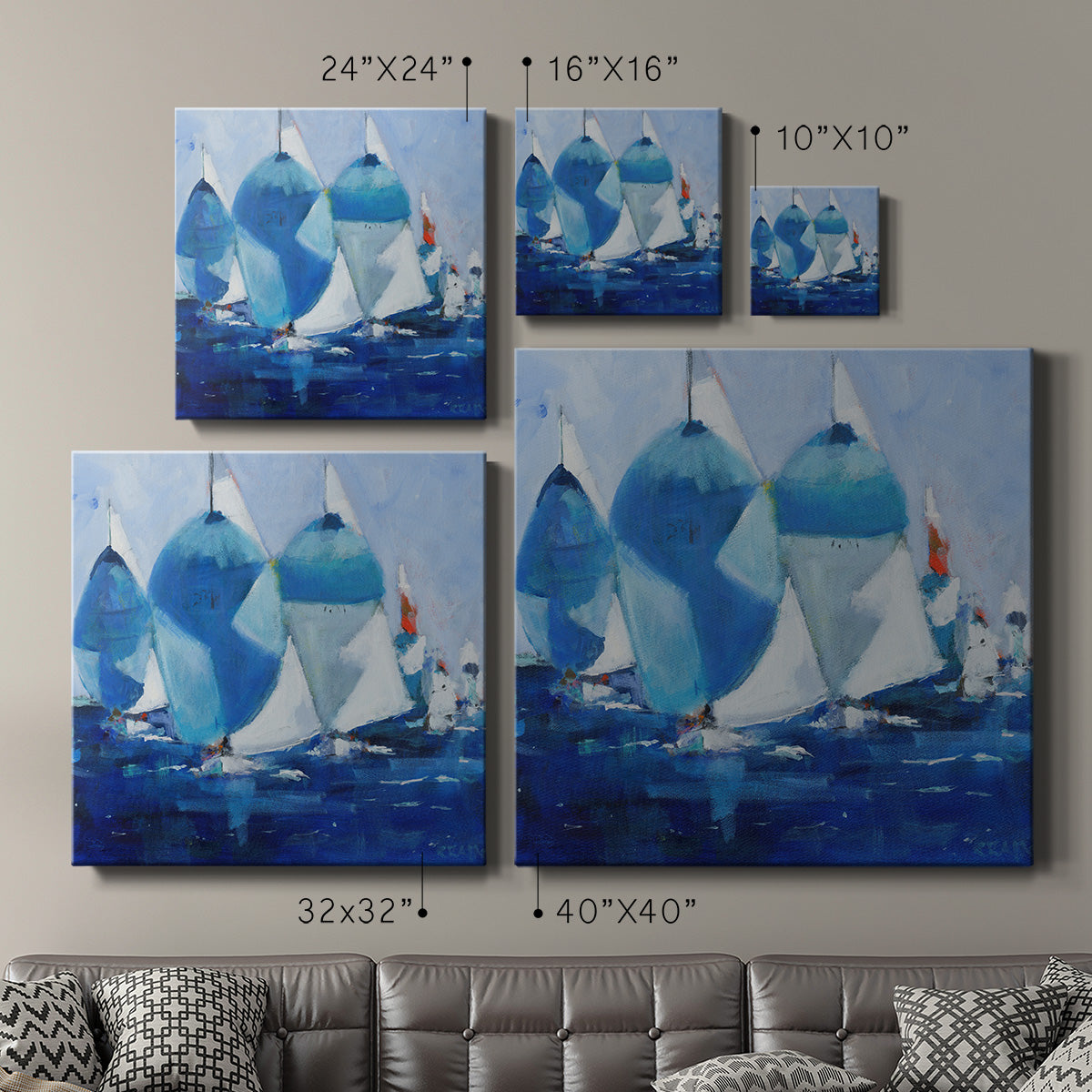 Running-Premium Gallery Wrapped Canvas - Ready to Hang