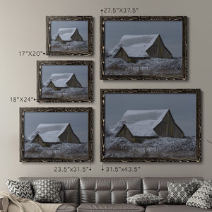 Winter Barn-Premium Framed Canvas - Ready to Hang