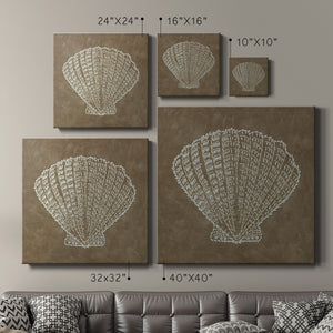 Embroidered Shells III-Premium Gallery Wrapped Canvas - Ready to Hang