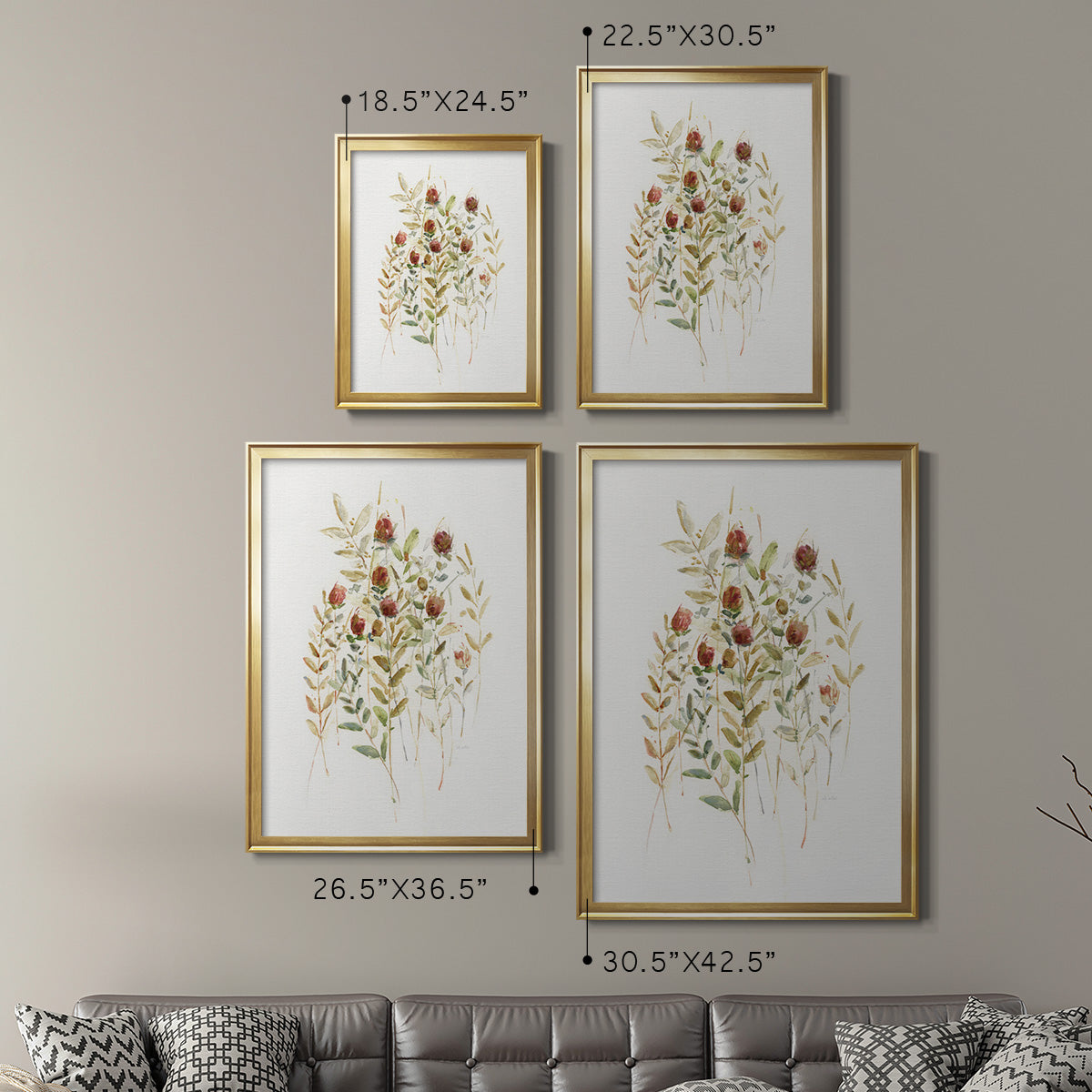 Wildflower Breeze II Premium Framed Print - Ready to Hang