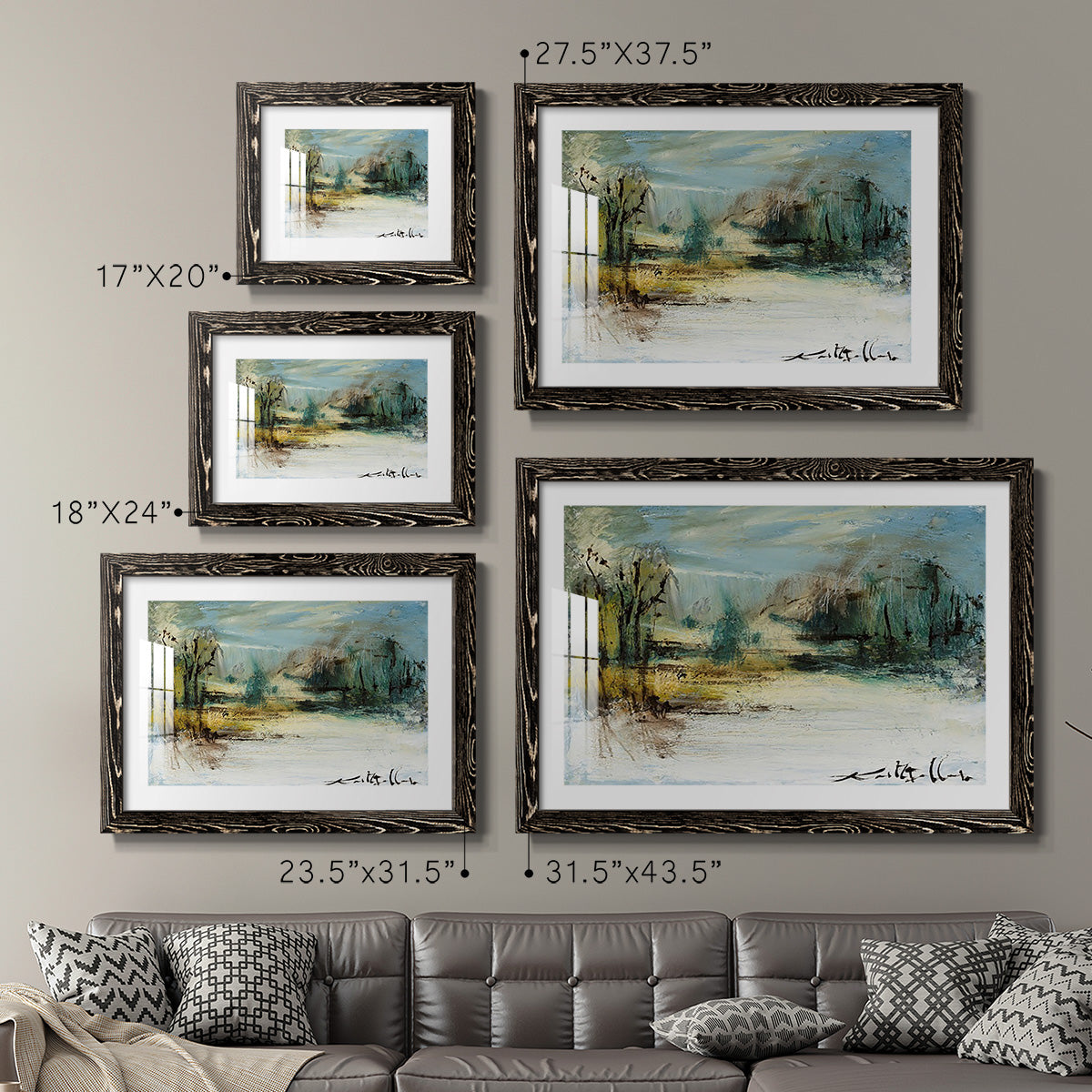 Wintery Horizon II-Premium Framed Print - Ready to Hang