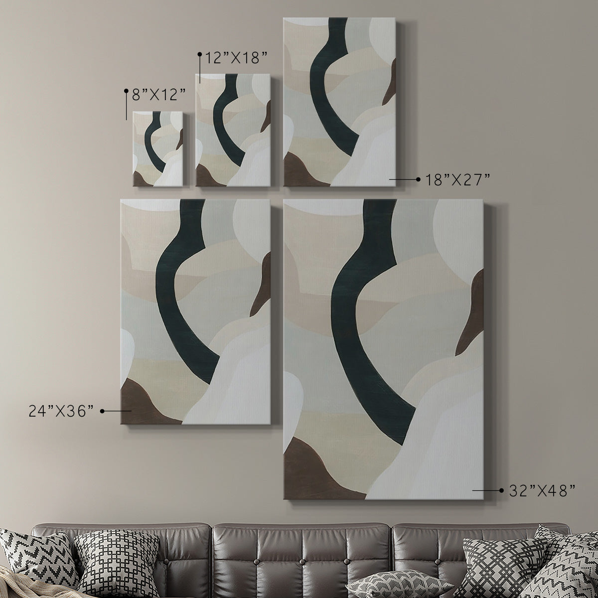 Shifting Neutrals II Premium Gallery Wrapped Canvas - Ready to Hang