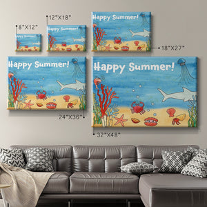 Cute Sea Creatures I Premium Gallery Wrapped Canvas - Ready to Hang