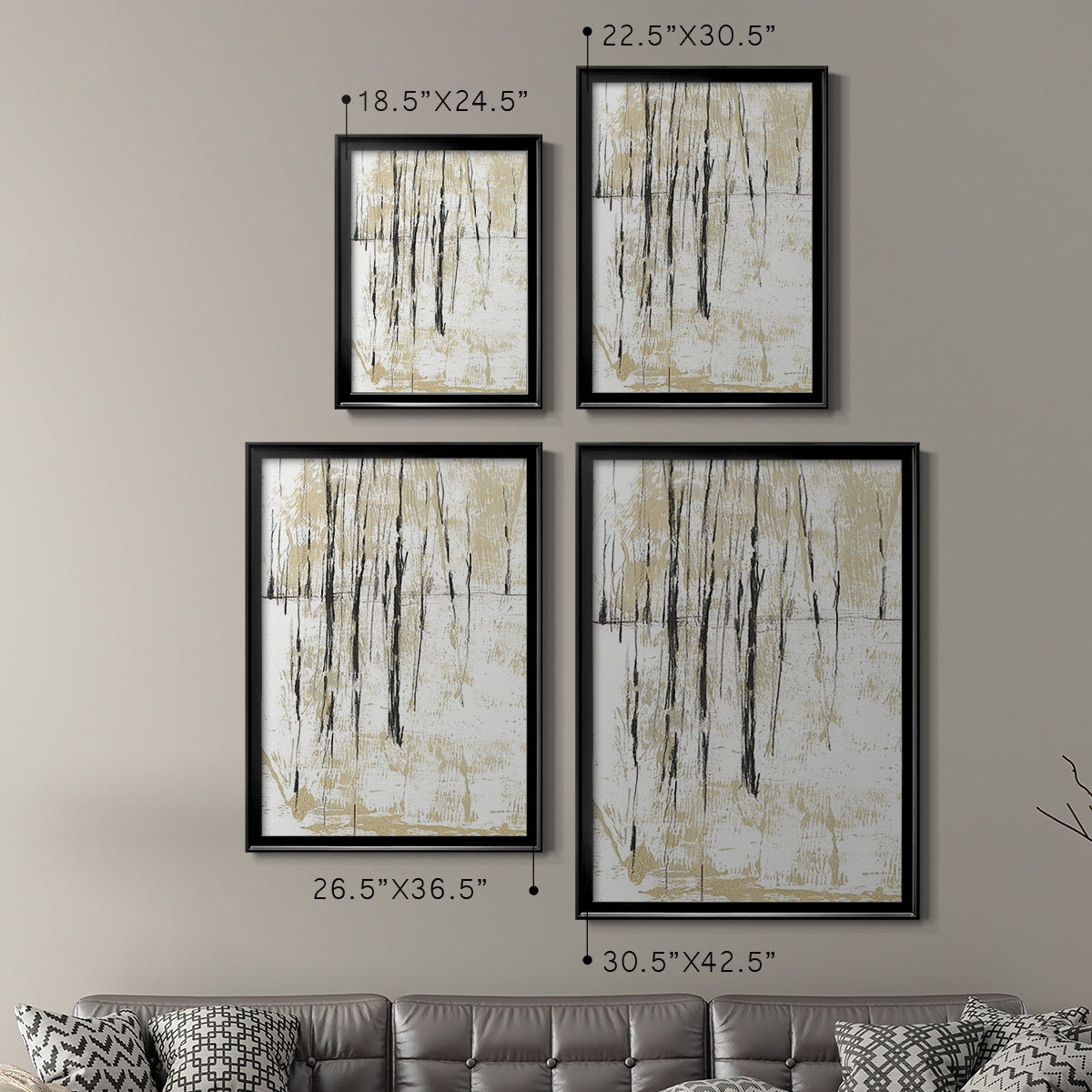 Gilded Forest II Premium Framed Print - Ready to Hang
