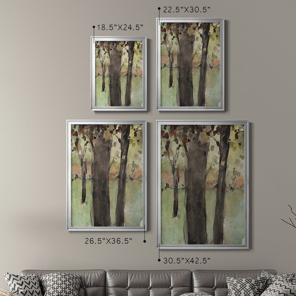 Under the Tree Confetti II Premium Framed Print - Ready to Hang