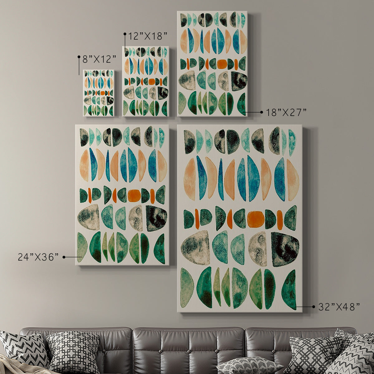 Semi Stack II Premium Gallery Wrapped Canvas - Ready to Hang