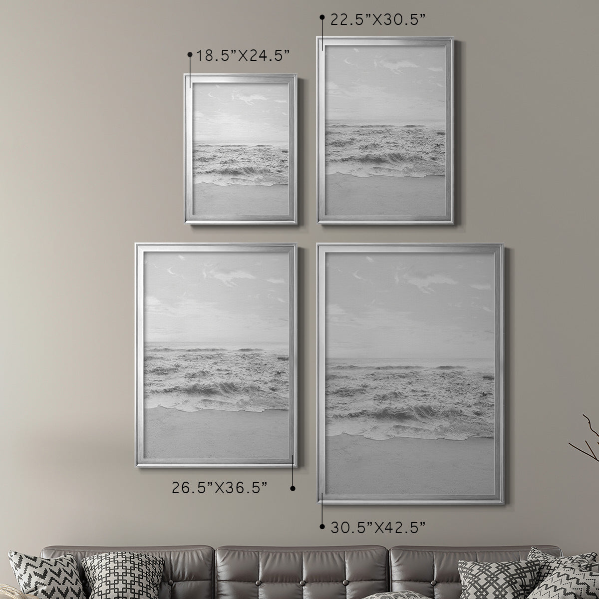 Gentle Tides I Premium Framed Print - Ready to Hang