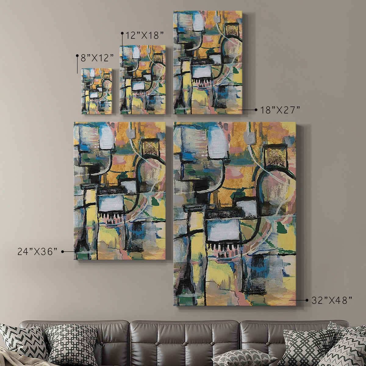 Memory Screen II Premium Gallery Wrapped Canvas - Ready to Hang
