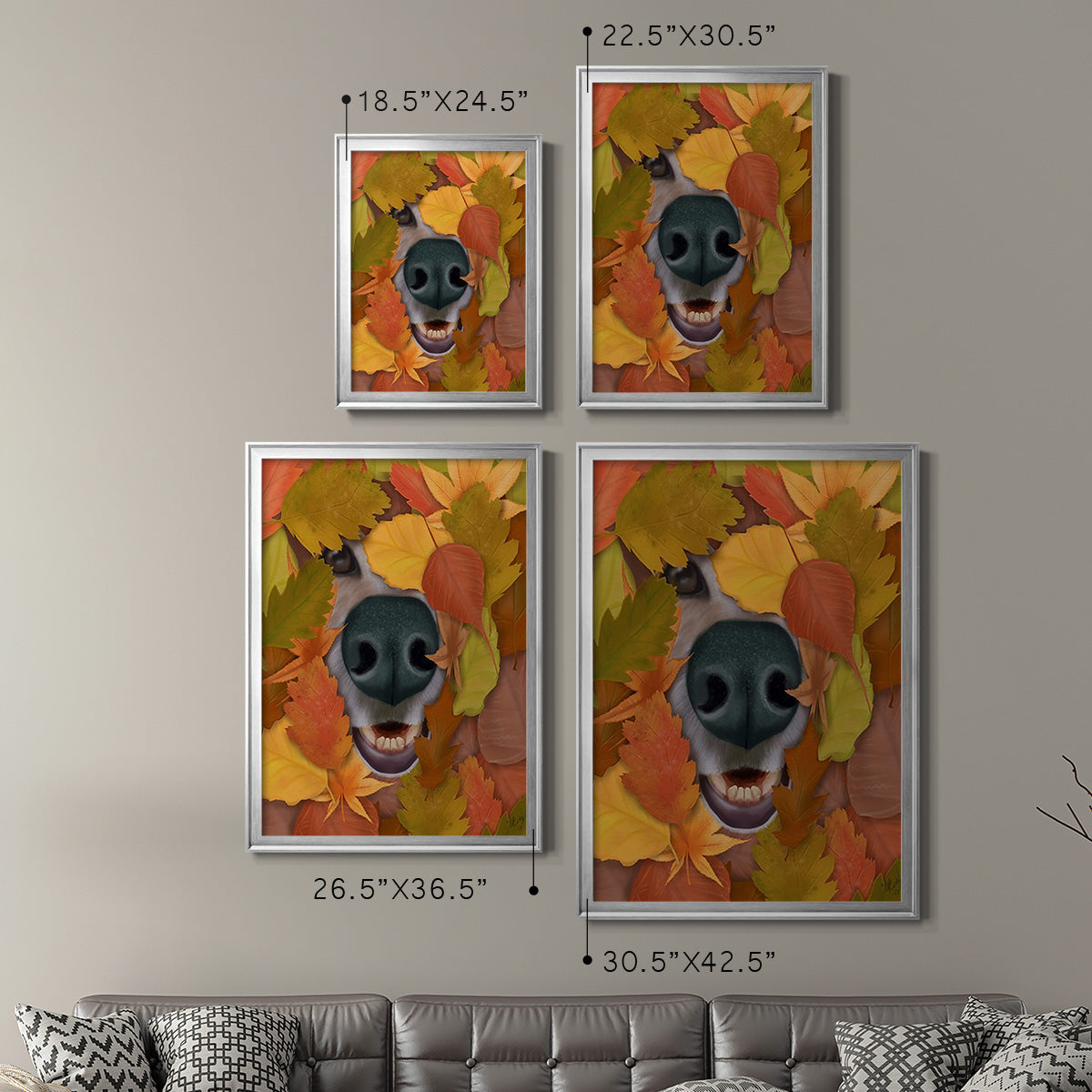 Sniffing Out Autumn Premium Framed Print - Ready to Hang