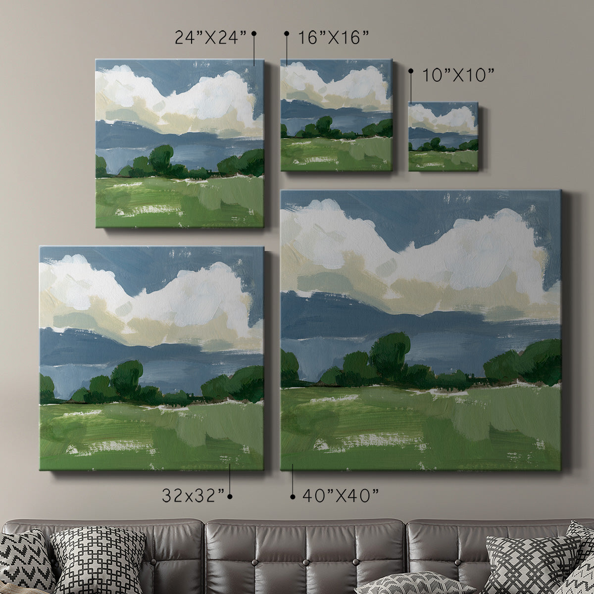 Spring Meadow Study II-Premium Gallery Wrapped Canvas - Ready to Hang