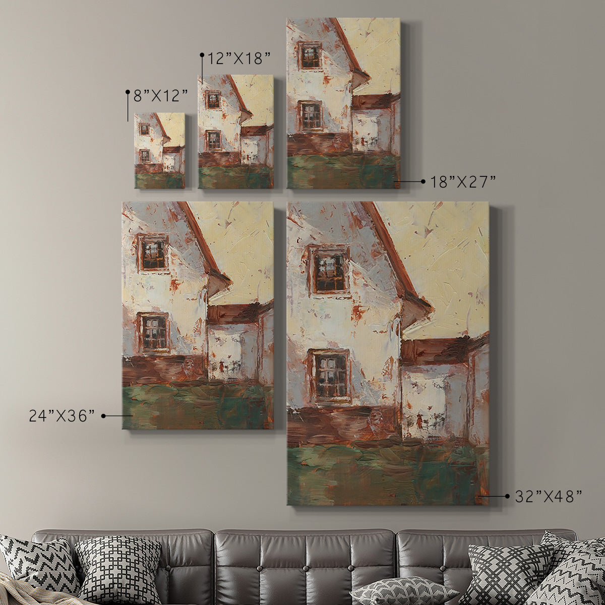 Sunlit Barn I Premium Gallery Wrapped Canvas - Ready to Hang