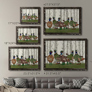 Pheasant Shooting Party Group 3-Premium Framed Canvas - Ready to Hang