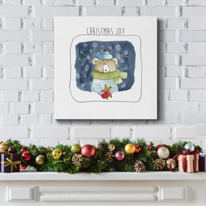 Christmas Bear-Premium Gallery Wrapped Canvas - Ready to Hang
