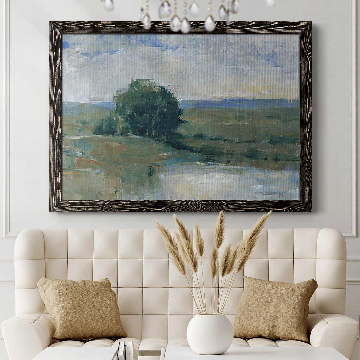 Riverbank Impression I-Premium Framed Canvas - Ready to Hang