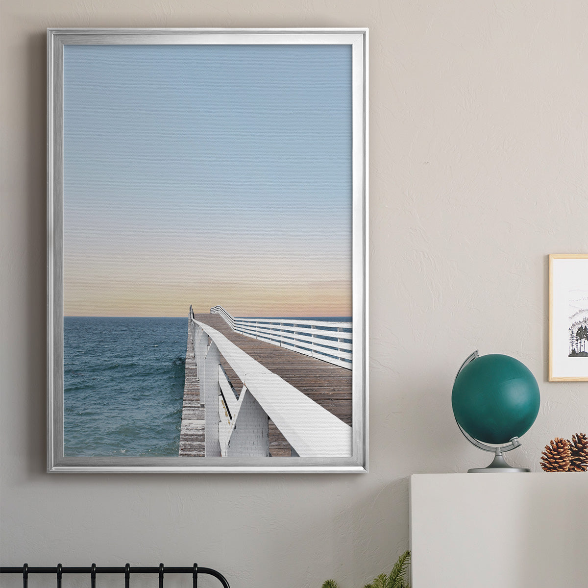 Day at the Pier Premium Framed Print - Ready to Hang