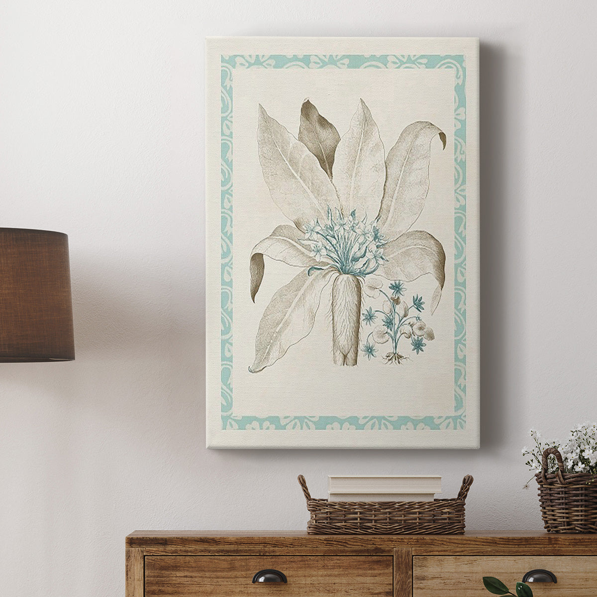 Willow Blue Besler V Premium Gallery Wrapped Canvas - Ready to Hang