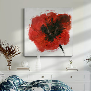 Red Drops I-Premium Gallery Wrapped Canvas - Ready to Hang