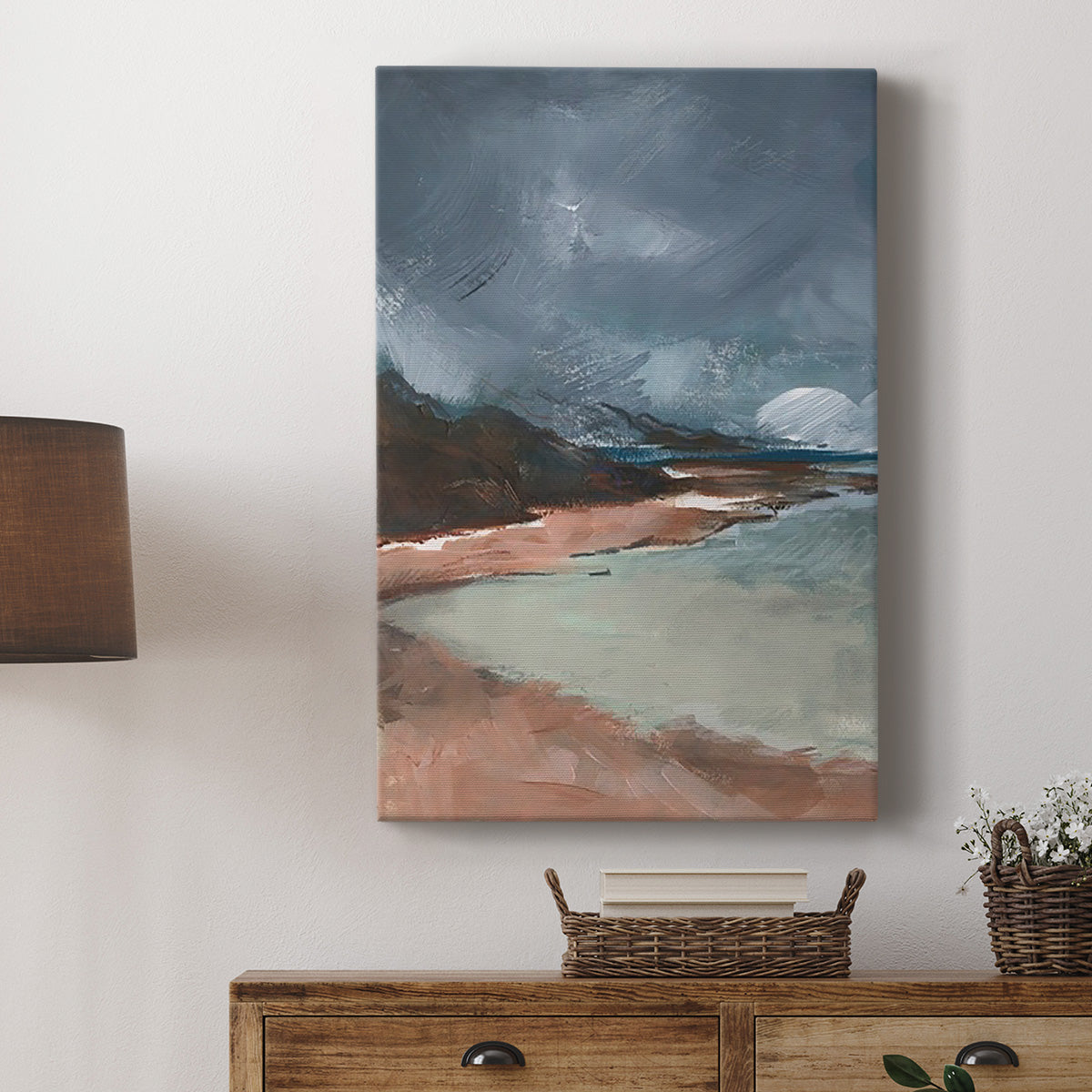 Sea Glass Storm II Premium Gallery Wrapped Canvas - Ready to Hang