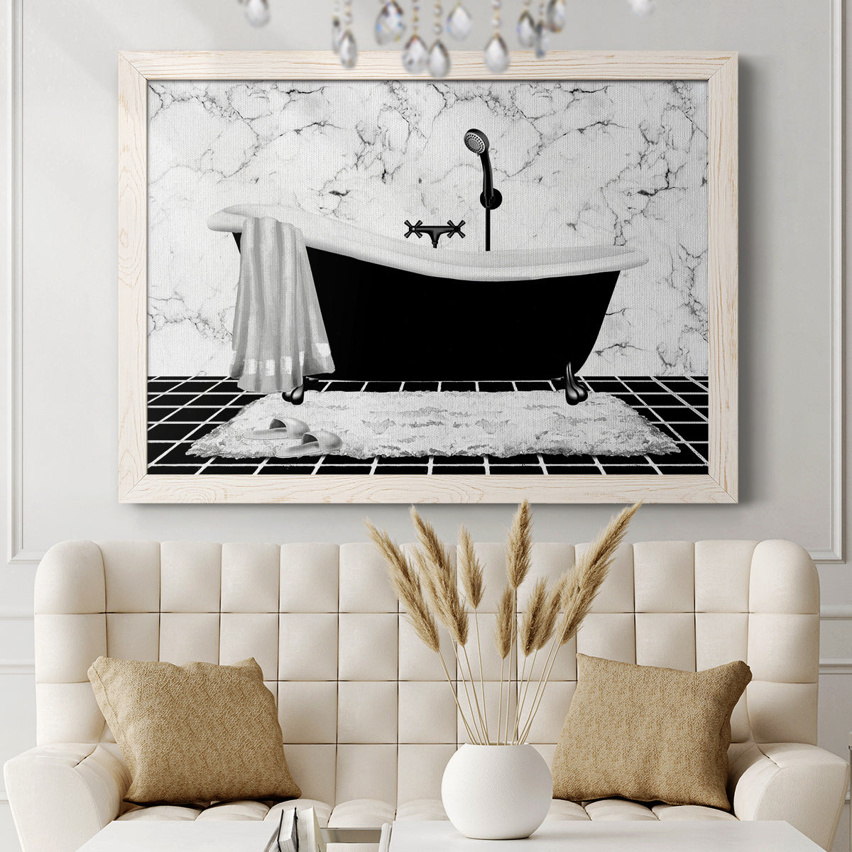 Modern Bath I-Premium Framed Canvas - Ready to Hang