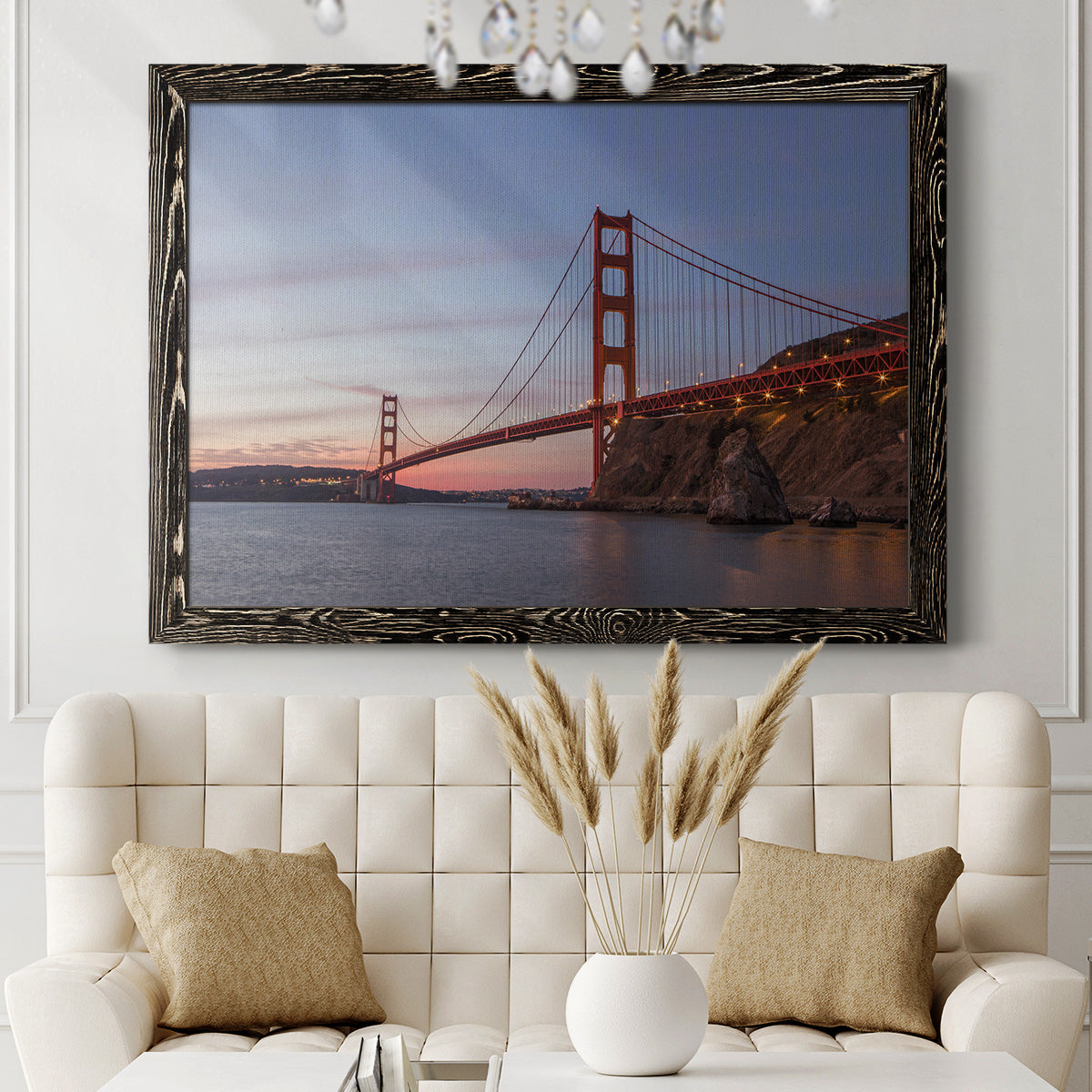 Golden Gate Span-Premium Framed Canvas - Ready to Hang