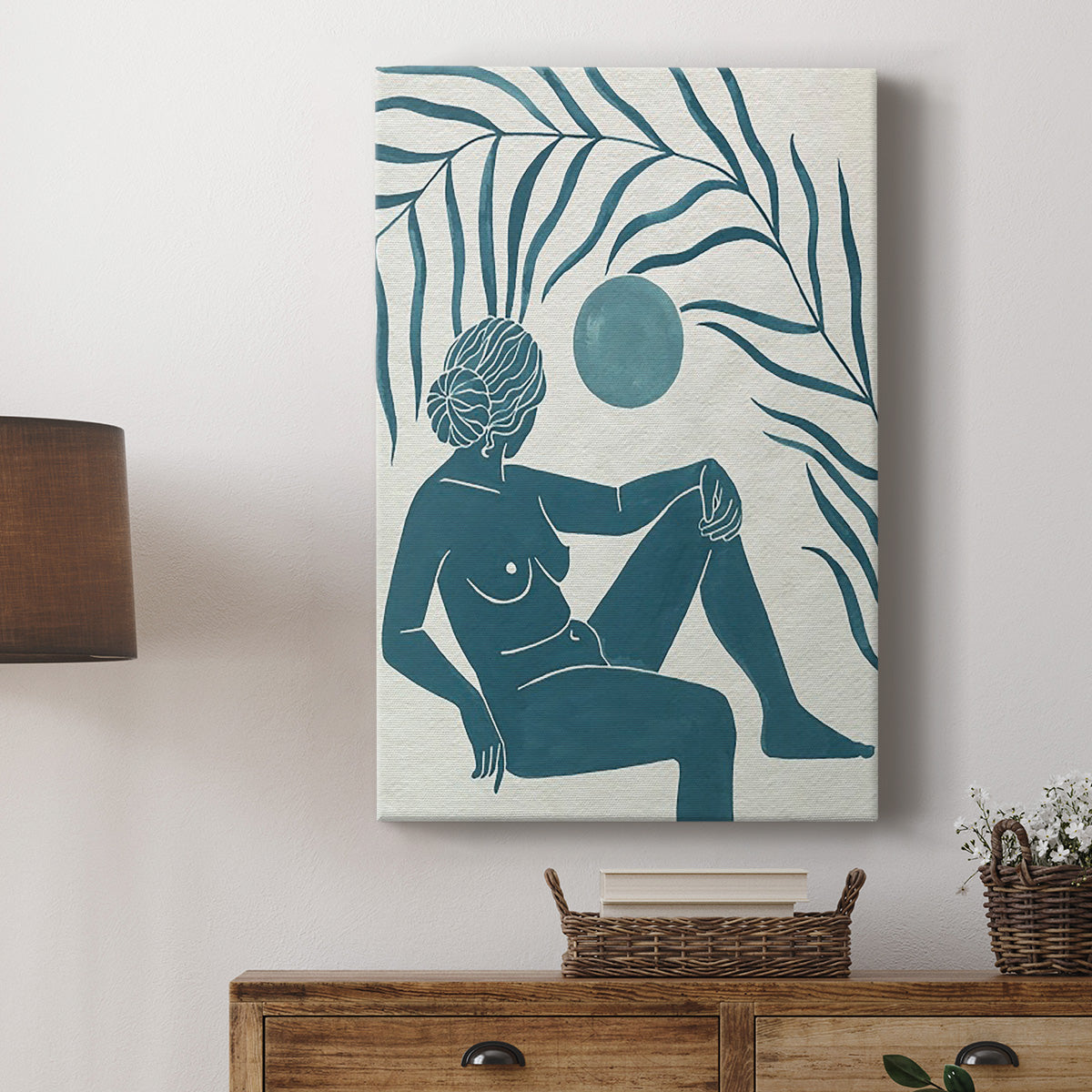 Moon Gazer I Premium Gallery Wrapped Canvas - Ready to Hang
