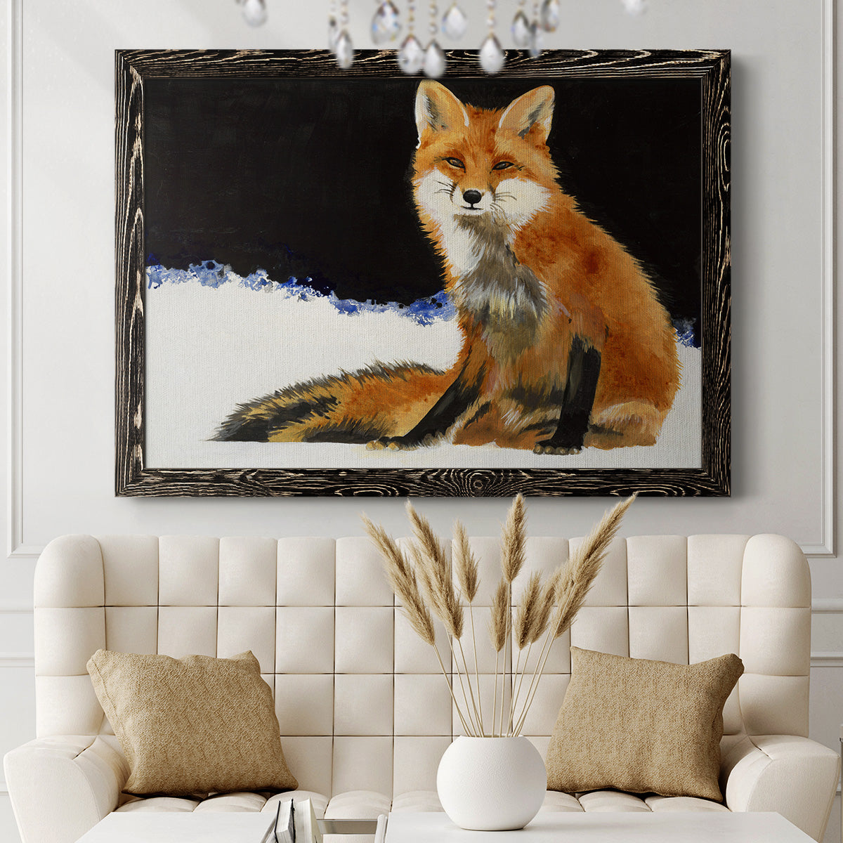 Fox-Premium Framed Canvas - Ready to Hang