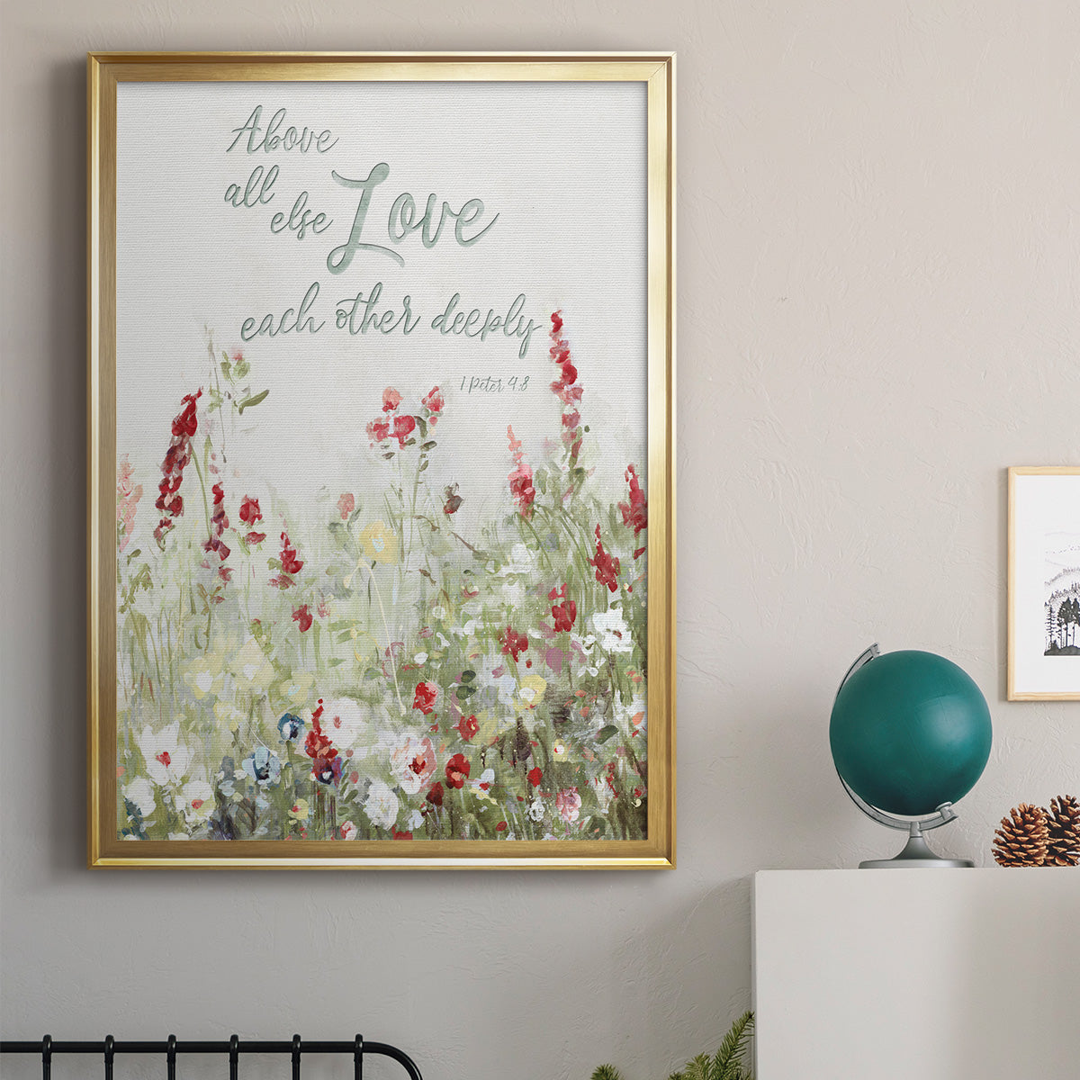 Love Meadow Premium Framed Print - Ready to Hang