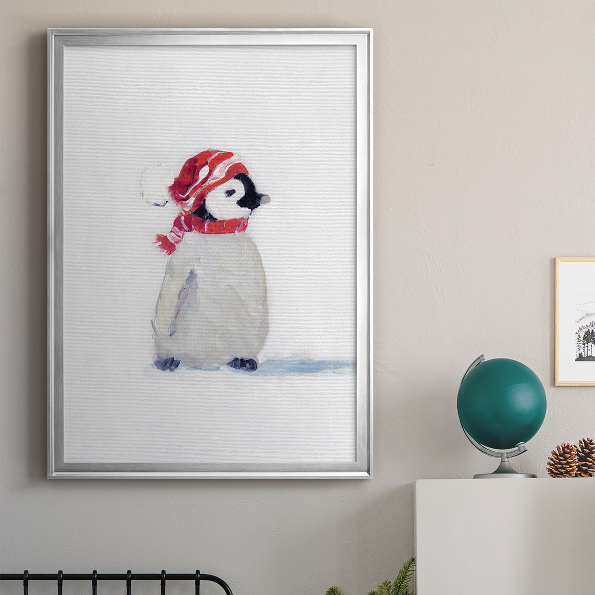 Penguin Play I Premium Framed Print - Ready to Hang