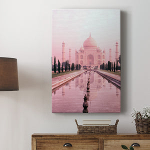 Taj Mahal in Pink Light - Canvas Art Print