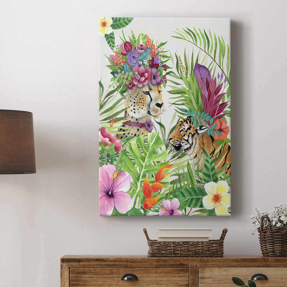 Jungle Royale I Premium Gallery Wrapped Canvas - Ready to Hang