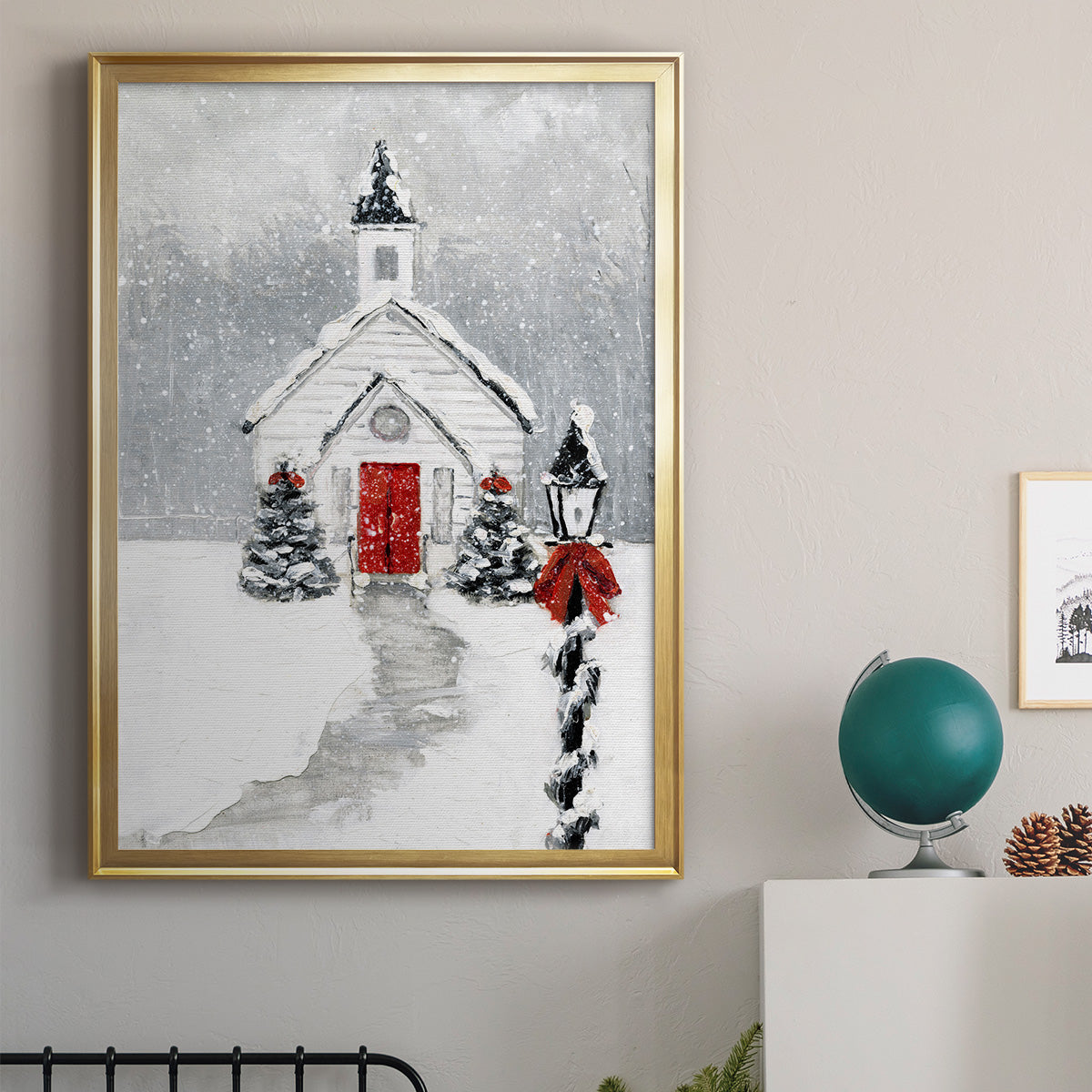 Soft Silent Night Premium Framed Print - Ready to Hang