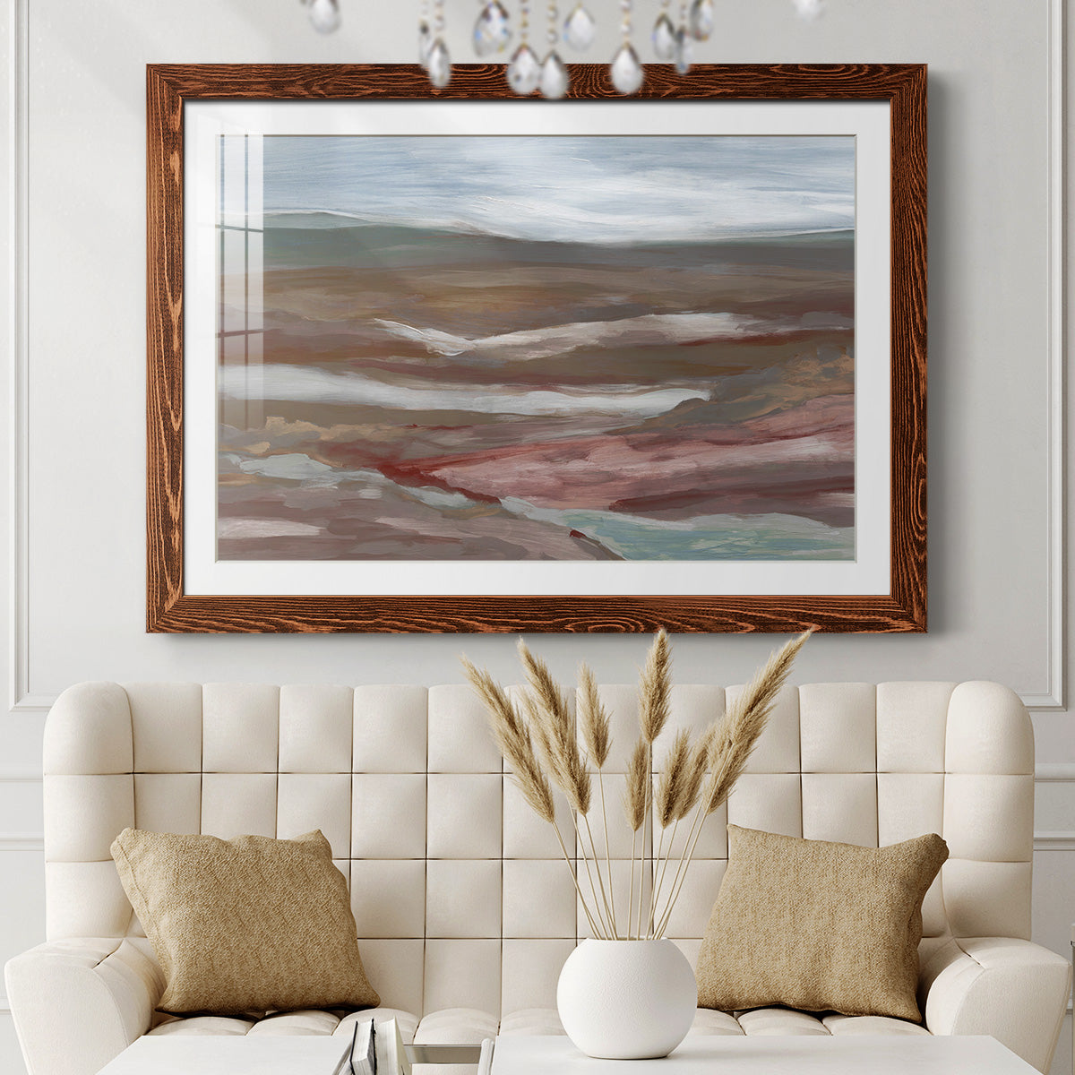 Valley of Fall-Premium Framed Print - Ready to Hang