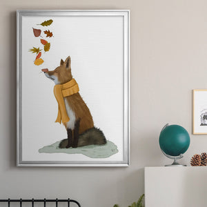 Fox Leaves on Nose Premium Framed Print - Ready to Hang