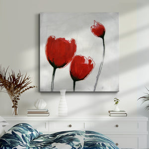 Red Drops VII-Premium Gallery Wrapped Canvas - Ready to Hang