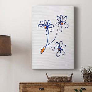 Wobbly Blooms III Premium Gallery Wrapped Canvas - Ready to Hang