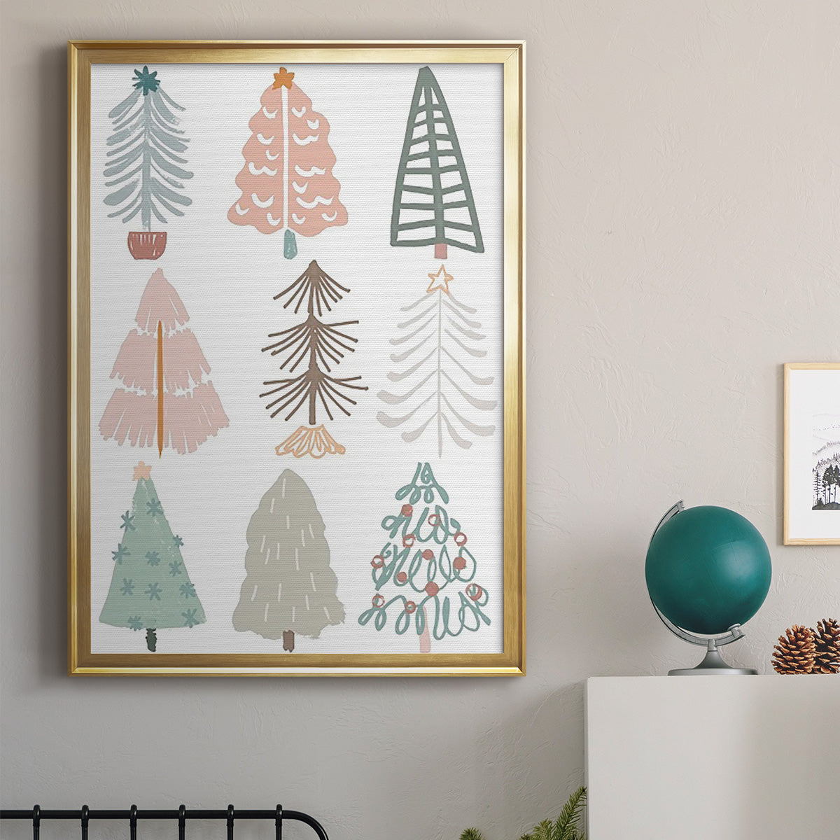 Christmas Tree Sketchbook II Premium Framed Print - Ready to Hang