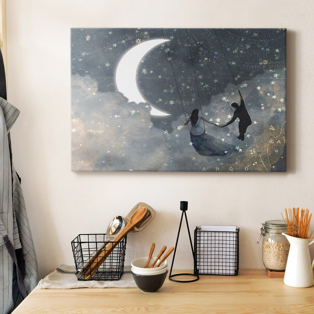Celestial Love I Premium Gallery Wrapped Canvas - Ready to Hang