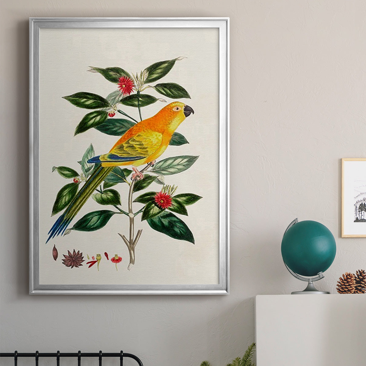 Bird in Habitat V Premium Framed Print - Ready to Hang