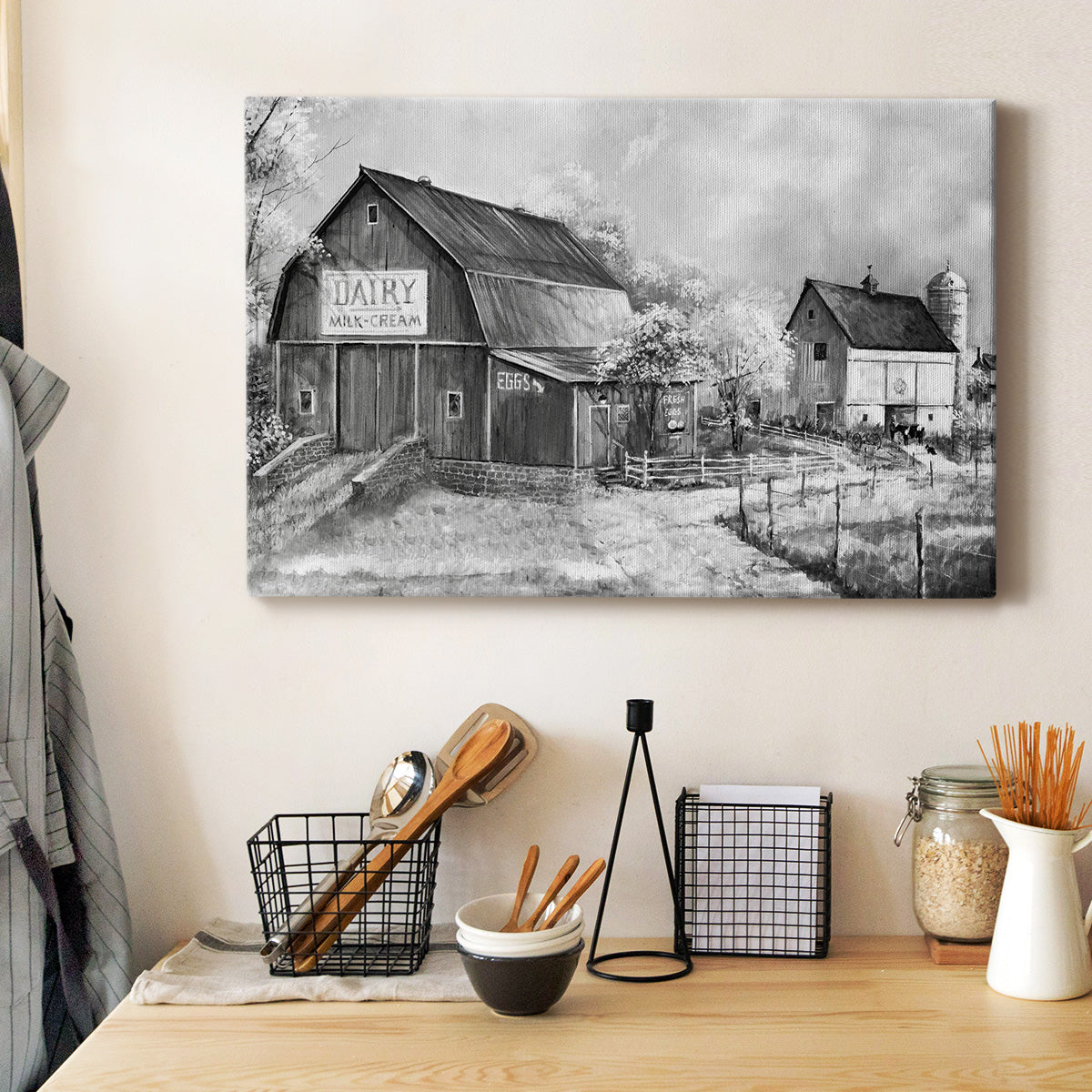 Day at the Farm Premium Gallery Wrapped Canvas - Ready to Hang
