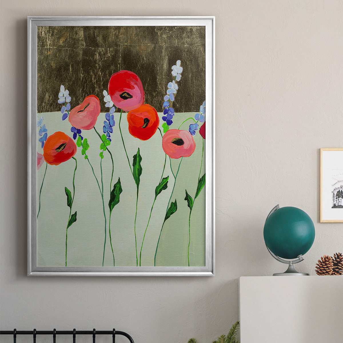 Poppy Party Premium Framed Print - Ready to Hang