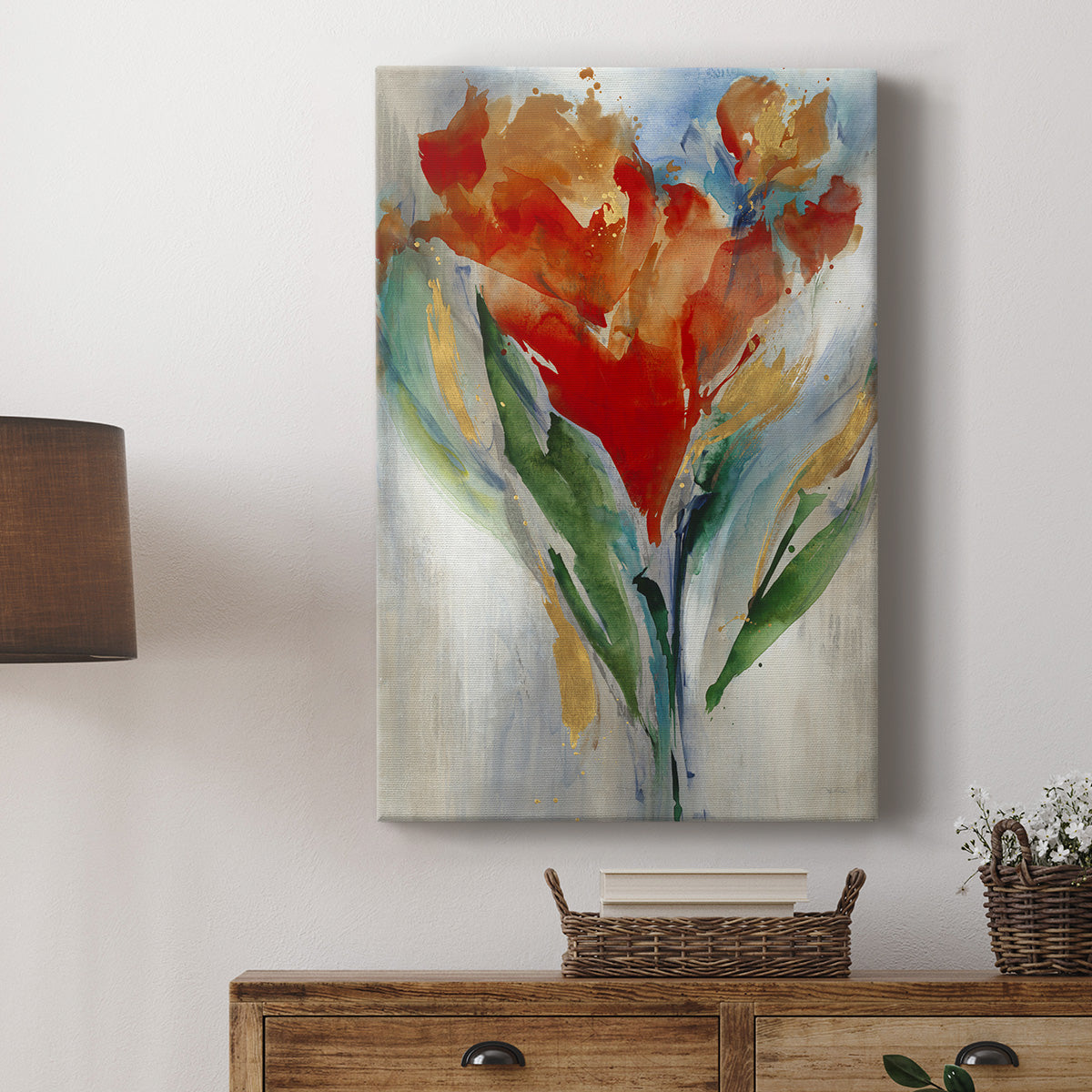 Wild Flower Bouquet Premium Gallery Wrapped Canvas - Ready to Hang