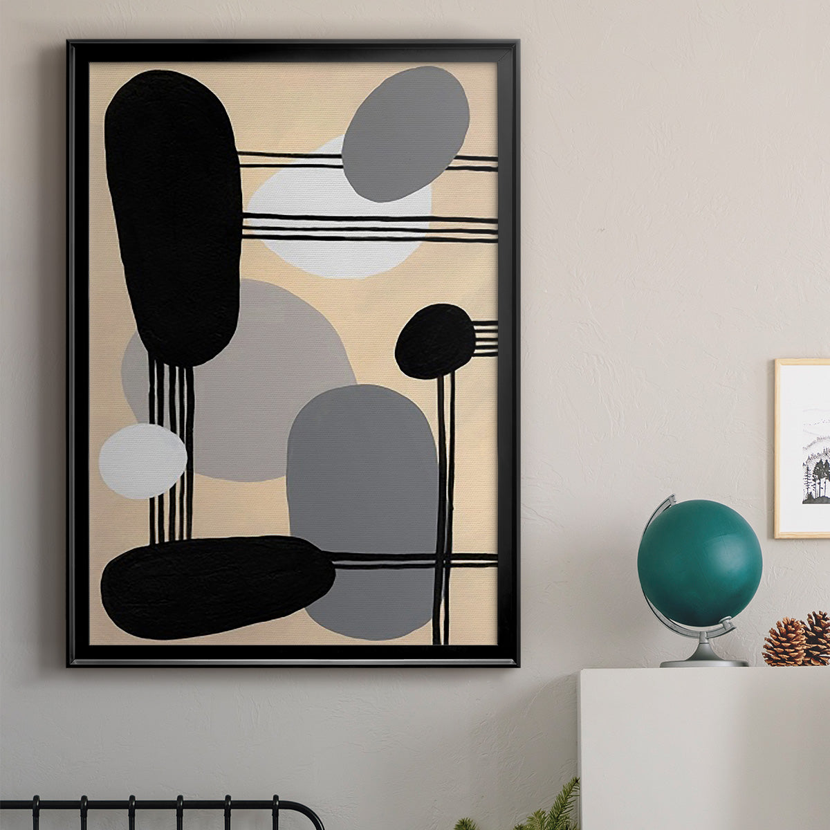 Interconnected Shapes I Premium Framed Print - Ready to Hang