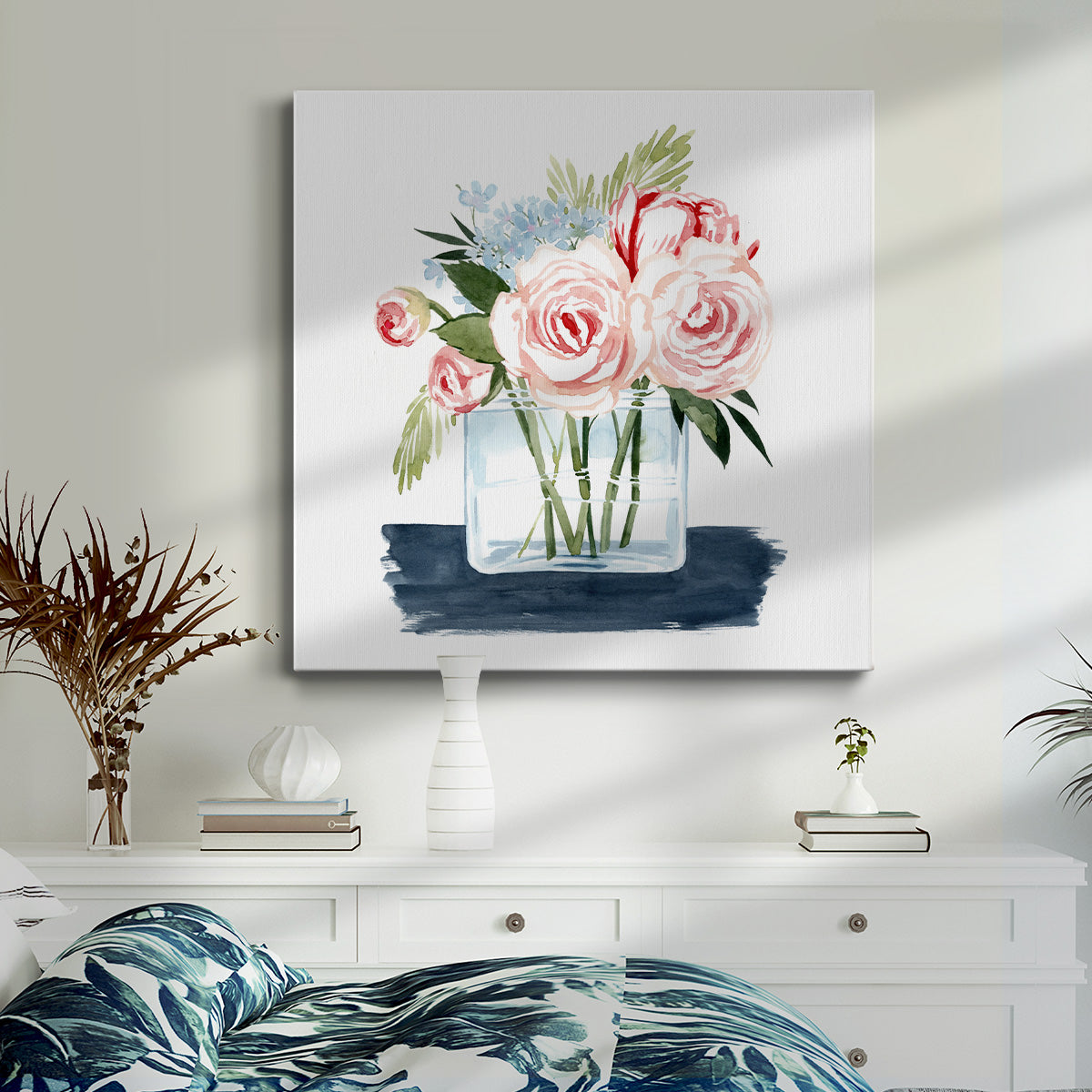 Loose Watercolor Bouquet II-Premium Gallery Wrapped Canvas - Ready to Hang