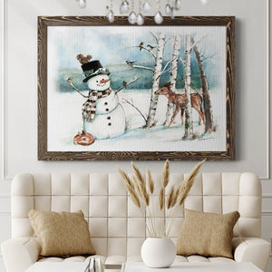 Snow Friends-Premium Framed Canvas - Ready to Hang