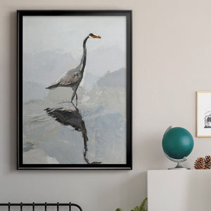 Heron Premium Framed Print - Ready to Hang