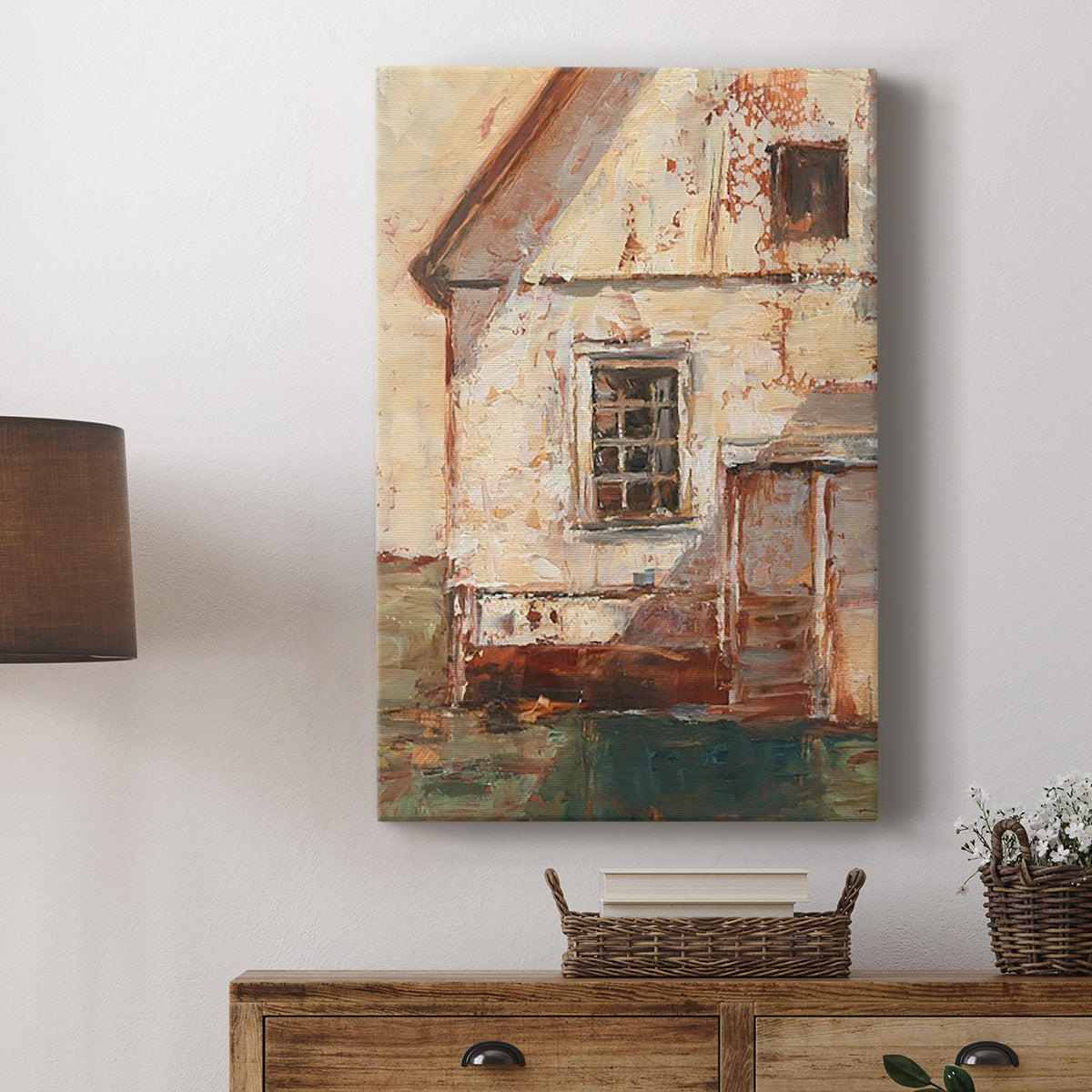 Sunlit Barn II Premium Gallery Wrapped Canvas - Ready to Hang