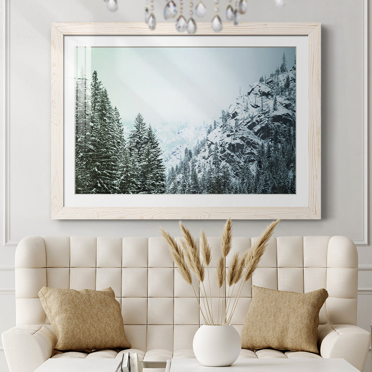 Snowfall in Cascadia II V1-Premium Framed Print - Ready to Hang